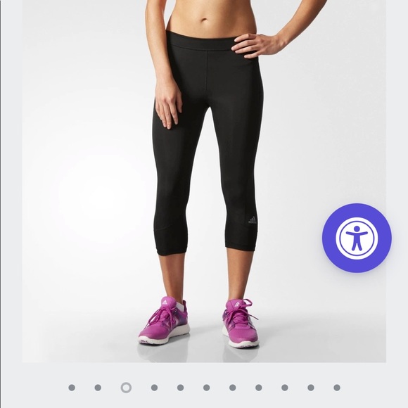 adidas Pants - NWT Women’s adidas black Techfit Capri size M